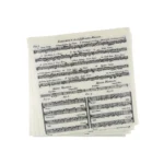Vintage Music Notes Napkin