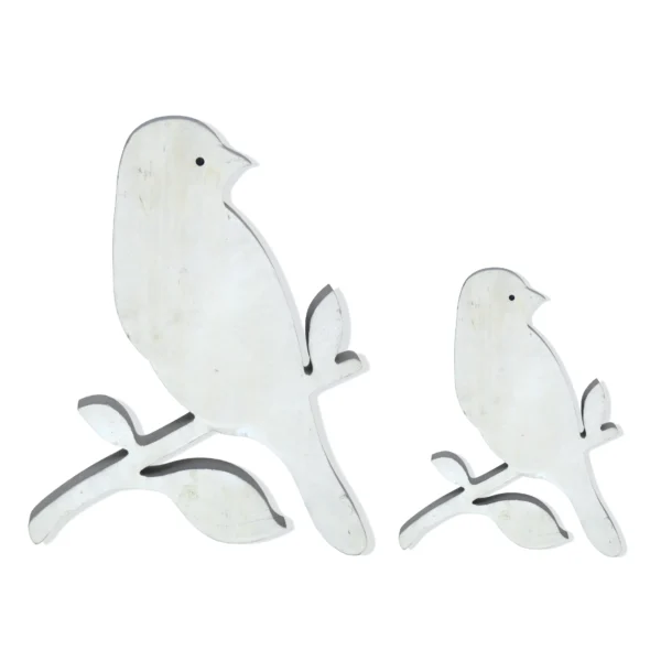 Wooden Bird On Leaves Branch - Image 6
