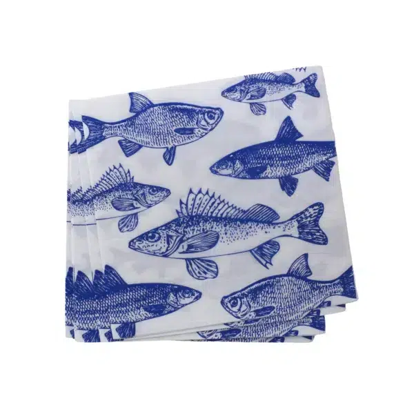 Blue Fish Napkin - Image 1