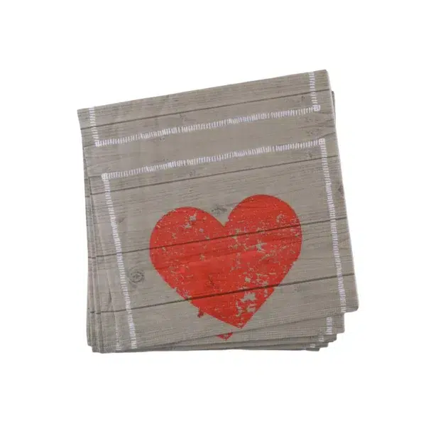 Rustic Heart Napkin - Image 1
