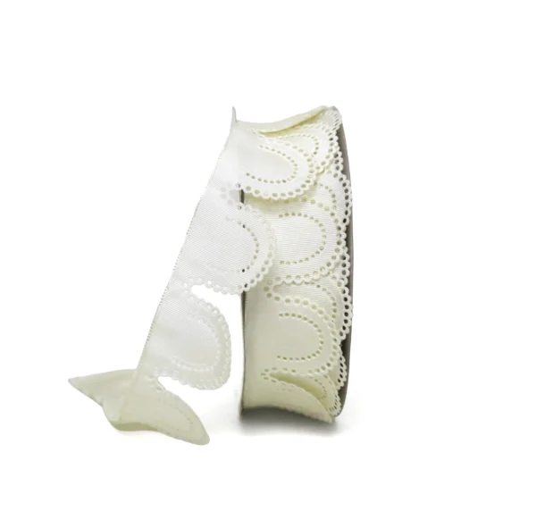 Scallop Embroidered Organza Ribbon - Image 10