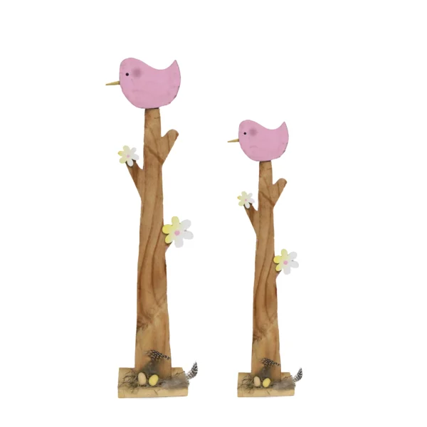 Wooden Branch With Bird & Egg Nest - Image 5