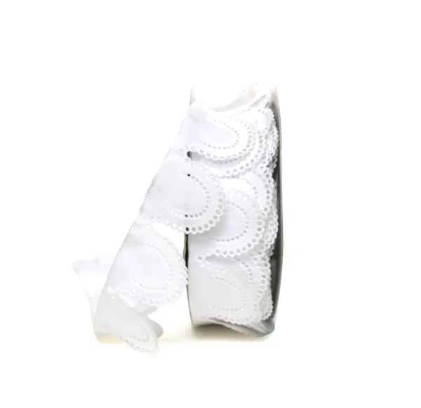 Scallop Embroidered Organza Ribbon - Image 11