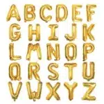 Gold Letter Balloon
