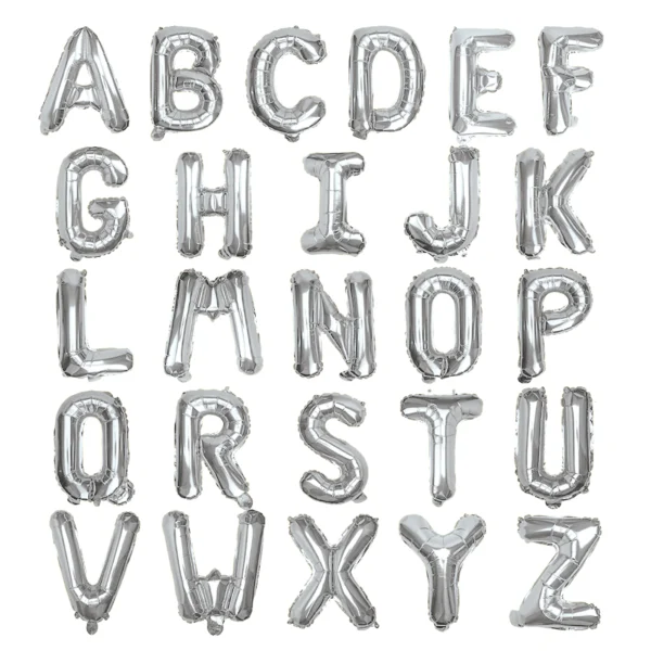 Silver Letter Balloon