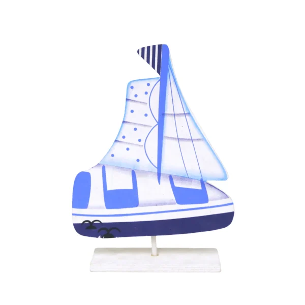 Sailing Boat Wooden Decoration