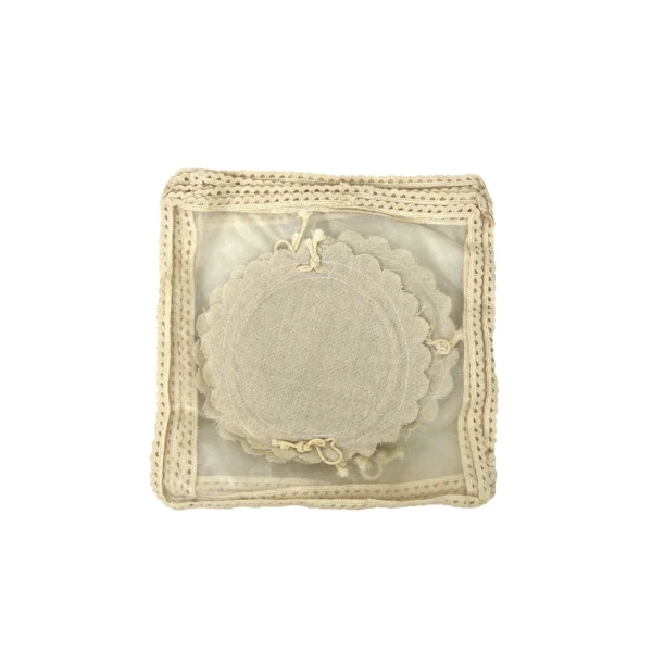 Beige Thread Edge With Jute Organza Sheet - Image 3