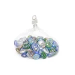 Colored Glass Stone Bag – Decorative Craft & Home Accent
