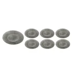 Elegant Set Of Textured Glass Plates - Image 5