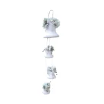 Frosted Bell with Small 3 Balls Christmas Decoration – 100 cm