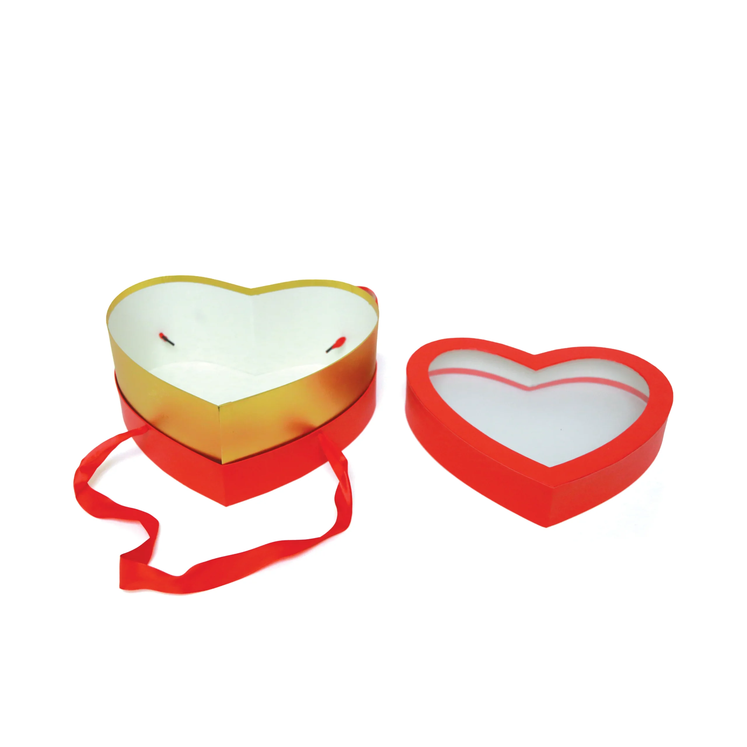 30304-4R-1 & 30304-4R-2 (4) Hanged Window Red Heart Box - Image 3