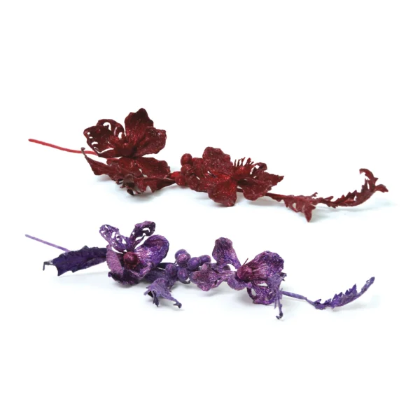 Glitter Magnolia Stem
