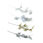 Wired Organza Flower Stems