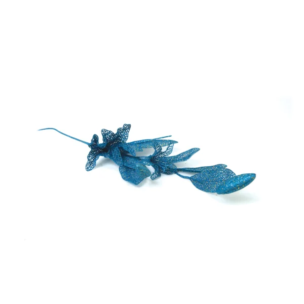 Glitter Leaf Stem Decorative Pick - Image 2