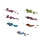 Glitter Leaf Stem Decorative Pick
