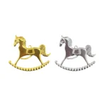Flat Metal Rocking Horse Motif