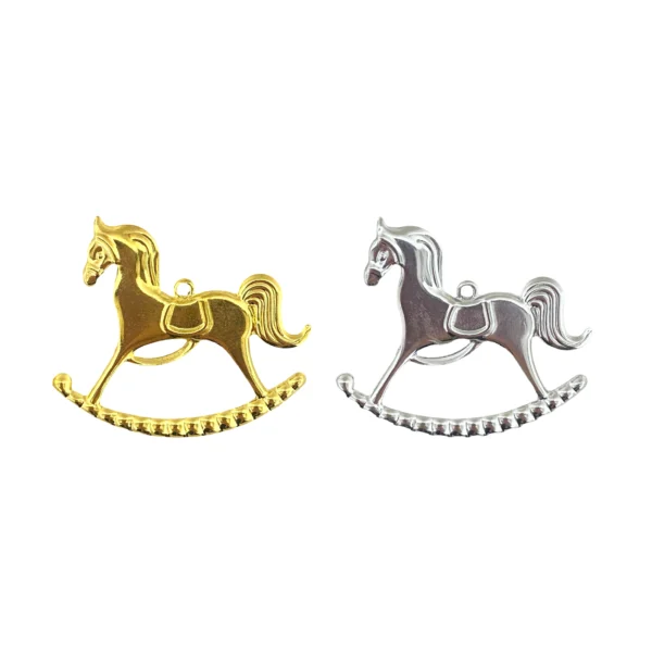 Flat Metal Rocking Horse Motif