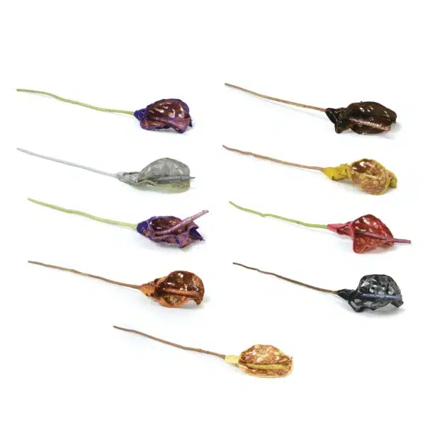 Metallic Foiled Bud Stem Accent