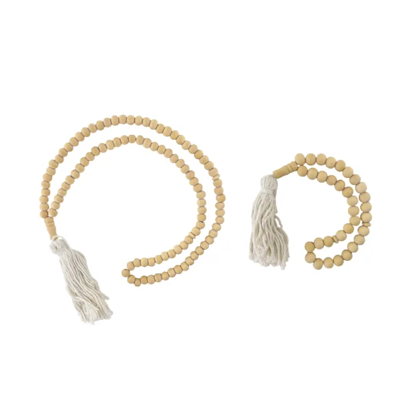 Beaded Natural Wooden Rosary
