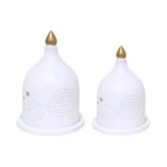 White Covered Burner