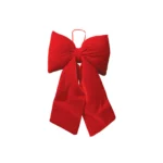 Velvet Red Bow - Image 2