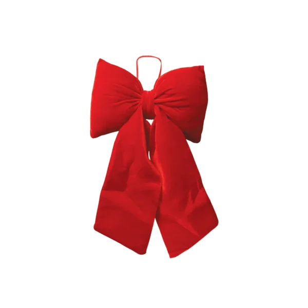 Velvet Red Bow - Image 2