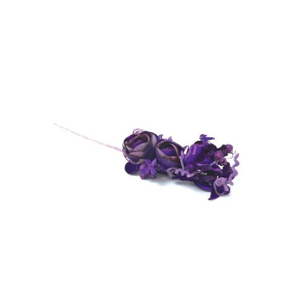 Glittered Fabric Floral Sprays - Image 4