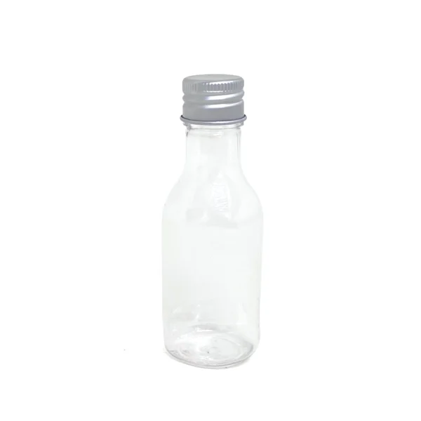 Plastic With Silver Cover Bottle