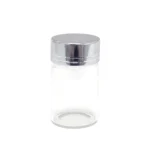 Mini Glass Silver Covered Jar - Image 3