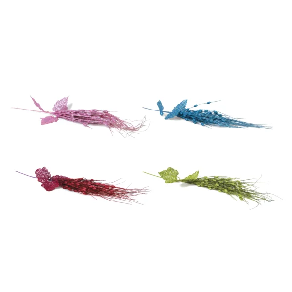 Glitter Tinsel Grass Pick