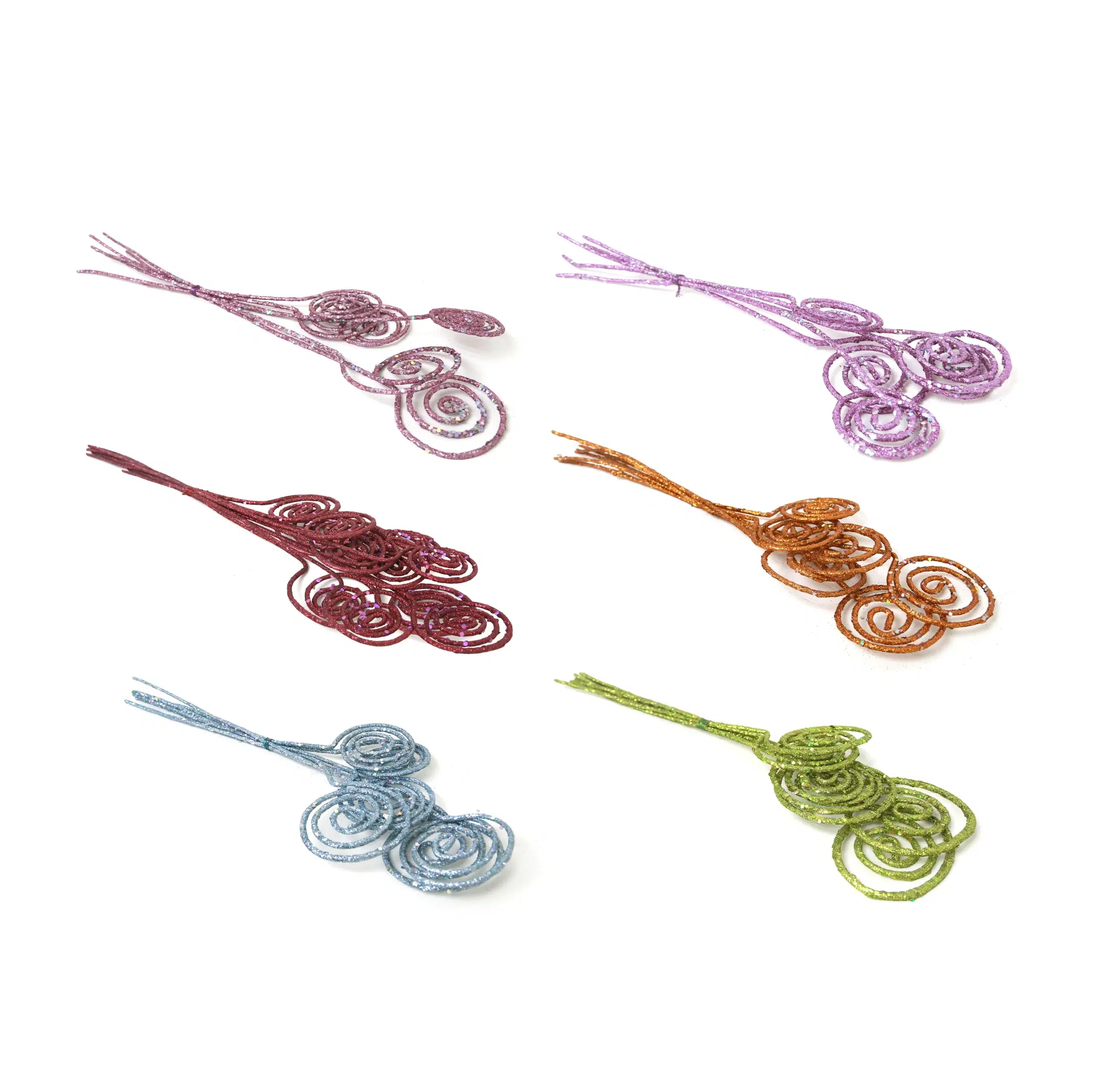 Artboard 7 (2) Glittery spiral floral - Image 1