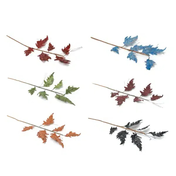 Velvet Glitter Flower Pick