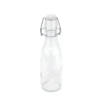 Clear Glass With Plastic Lid Bottle