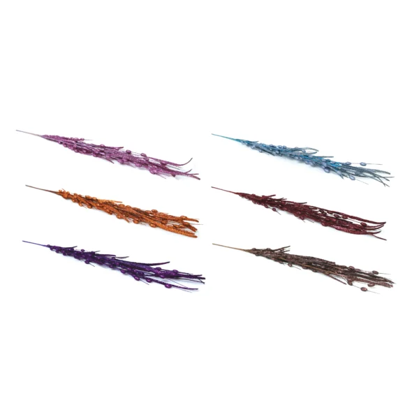 Glitter Berry and Strand Decorative Pick