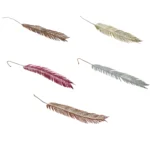 Assorted Glittered Feather Leaf Sprays