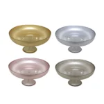 Metallic Resital Footed Bowl