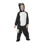 Cat Costume Overall for Kids | Cat Onesie Dress‑Up (Size 8‑10 yrs)