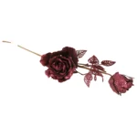 Lace Cut Glitter Rose - Image 6