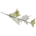 Metallic Poinsettia Stem With Berries - Image 3