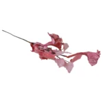 Metallic Poinsettia Stem With Berries - Image 4