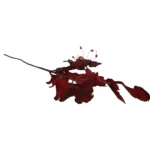 Metallic Poinsettia Stem With Berries - Image 5