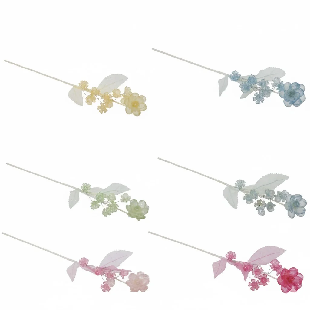 KF89 (1) Sheer Acrylic Floral sprays - Image 1