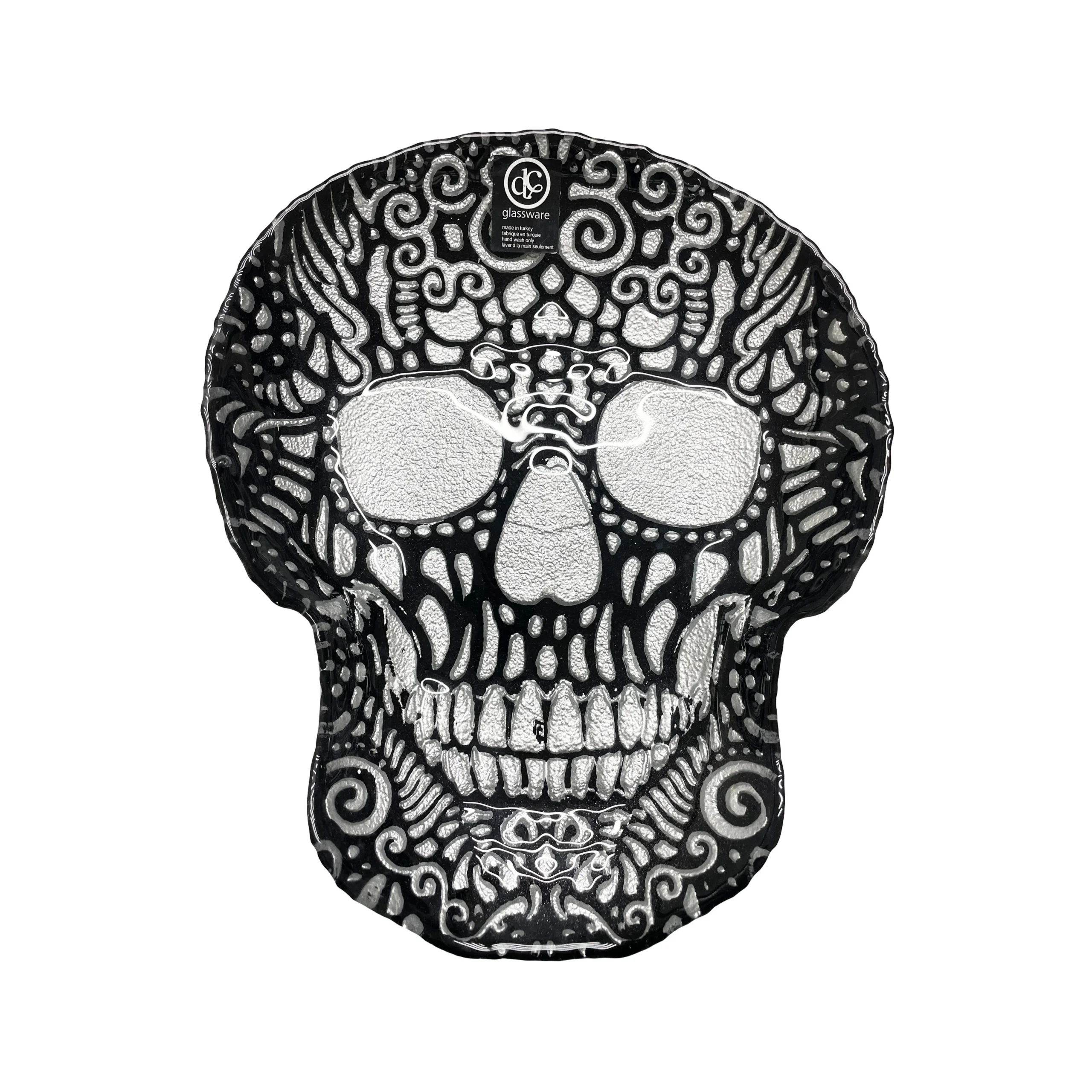 Untitled-1 Black Sugar Skull Plate - Image 1