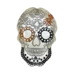 Floral Sugar Skull Plate