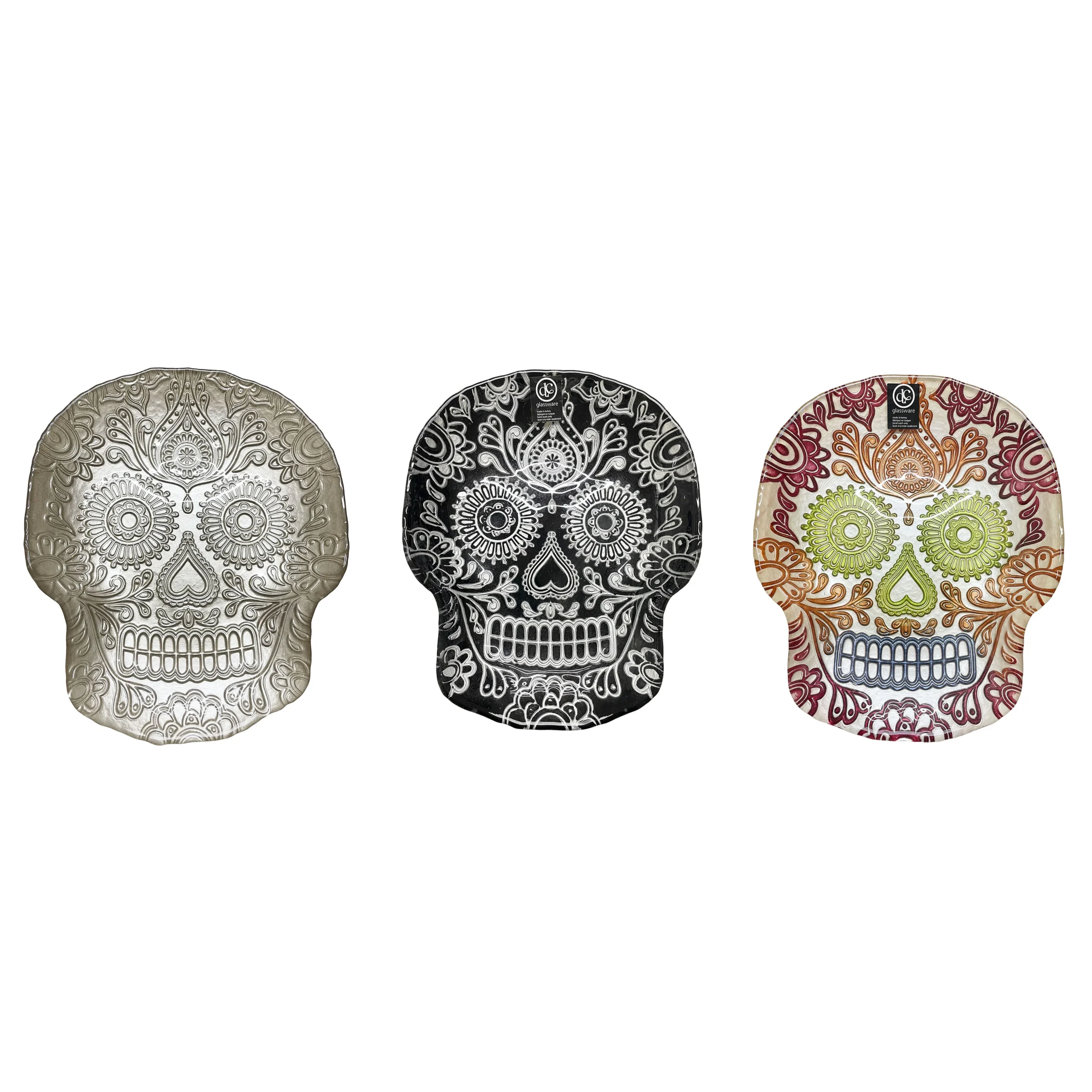 Untitled-4 Assorted Decorative Skull Plates - Image 1