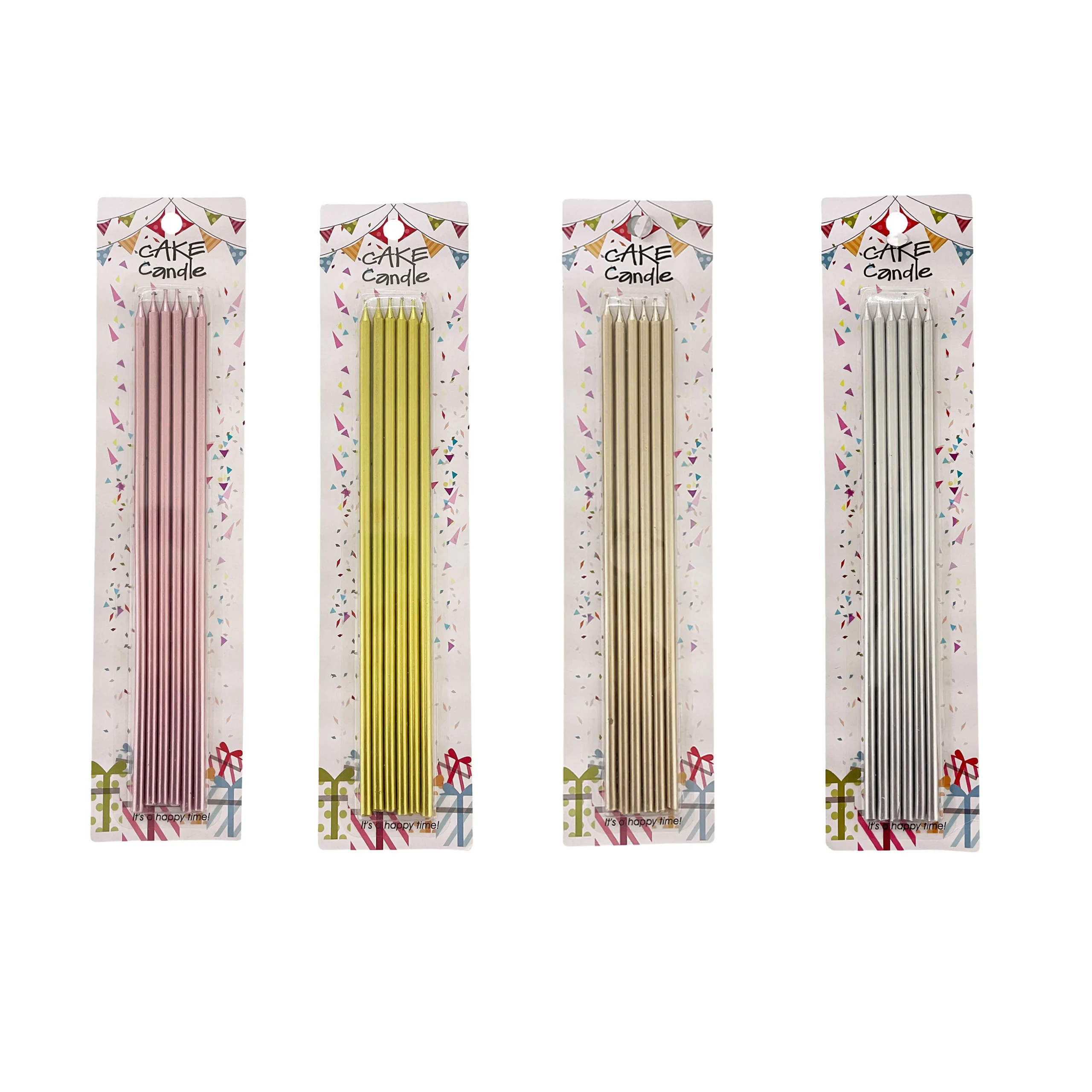 Untitled-5 Metallic Tall Candles - Image 1