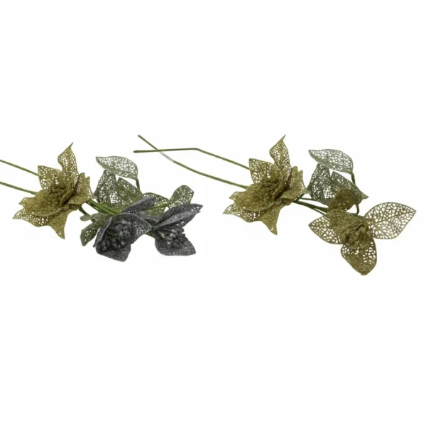 Faux Metal Lace Flowers