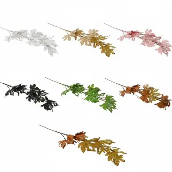 Glitter Maple Leaf Pick