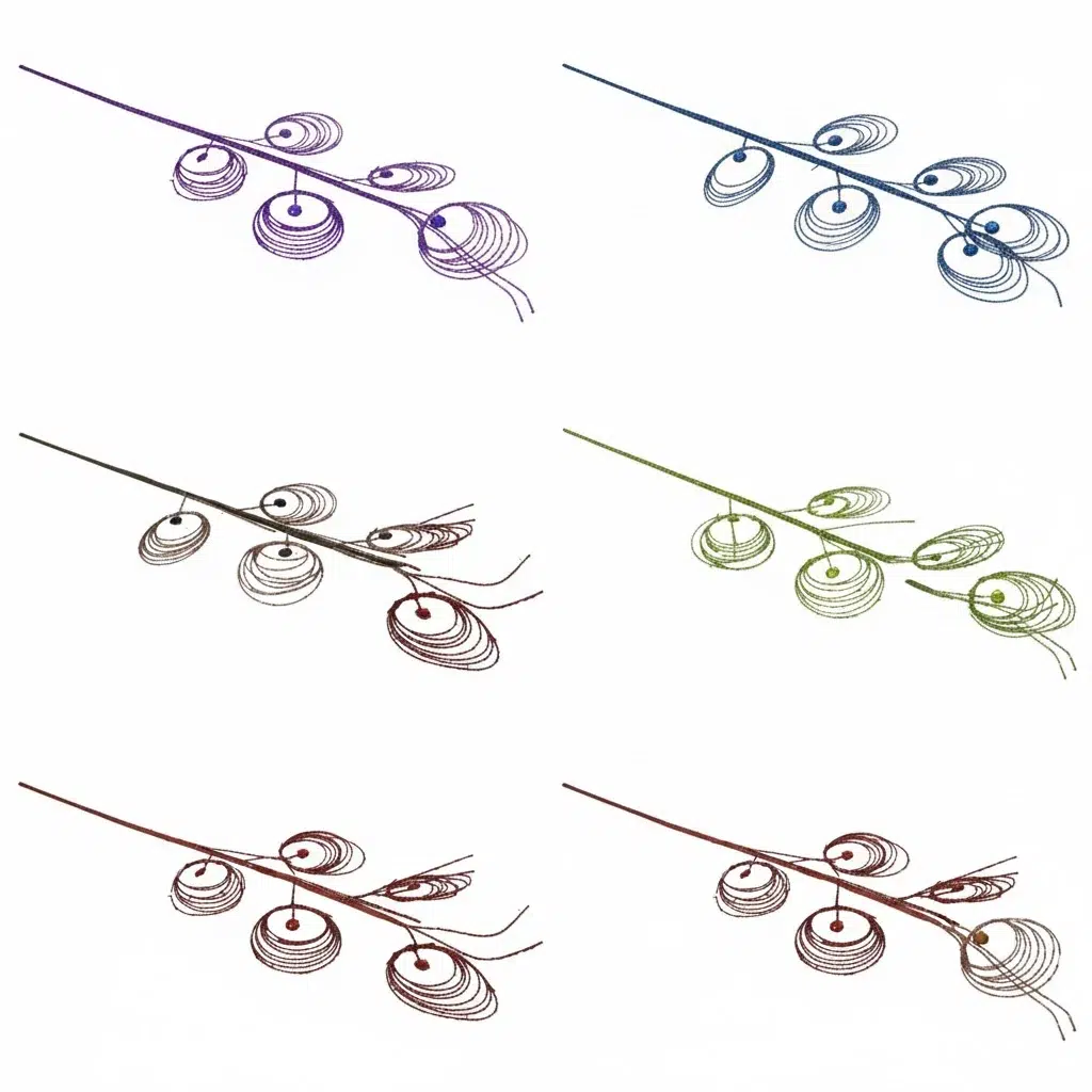 unnamed Glitter Tipped Berry Sprigs - Image 1