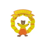 Small Bear Welcome Wreath - Image 2